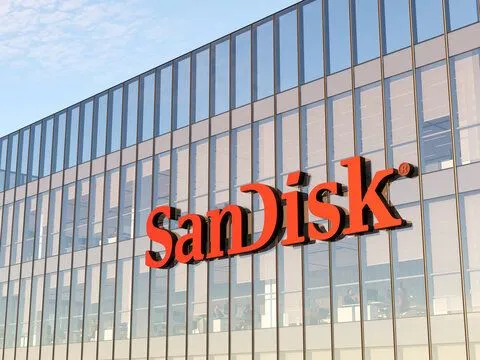 SanDisk building sign